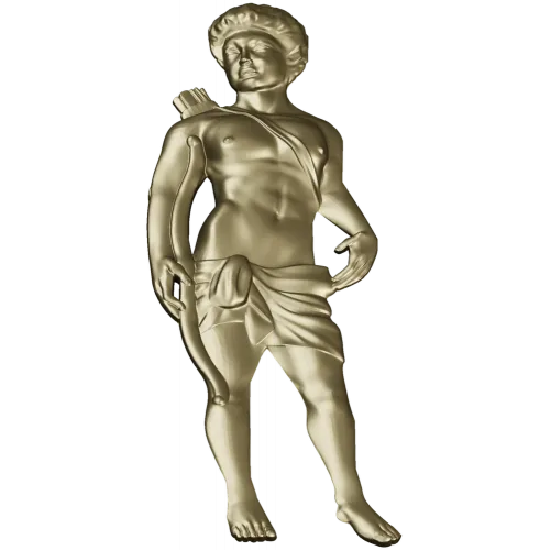 Classical Archer bas-relief STL for CNC milling