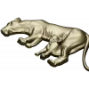 Lioness with Cub bas-relief STL - 3D model for CNC milling