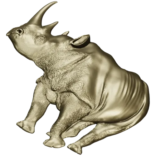 stl модель носорога - детализированная 3D модель для ЧПУ