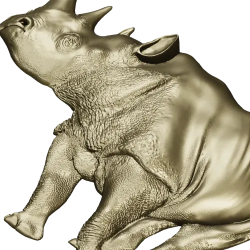 stl модель носорога - детализированная 3D модель для ЧПУ