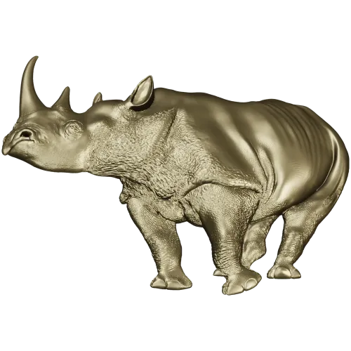 stl модель носорога - детализированная 3D модель для ЧПУ