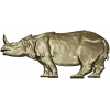 Рельефный носорог - 3D модель STL для ЧПУ