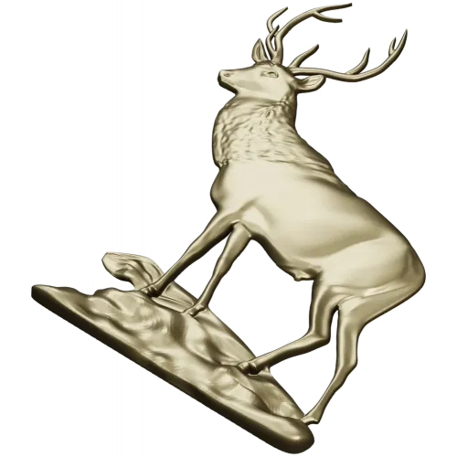 Благородный олень - 3D STL модель для ЧПУ