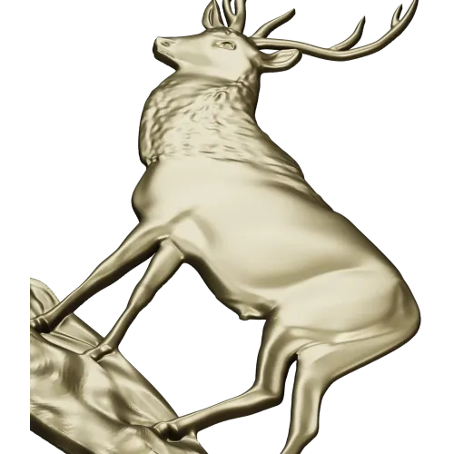 Благородный олень - 3D STL модель для ЧПУ