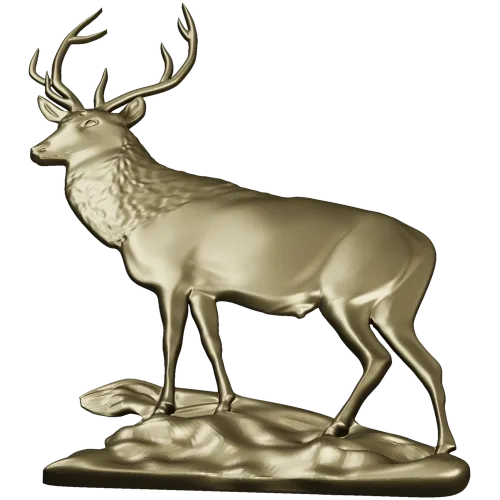 Благородный олень - 3D STL модель для ЧПУ