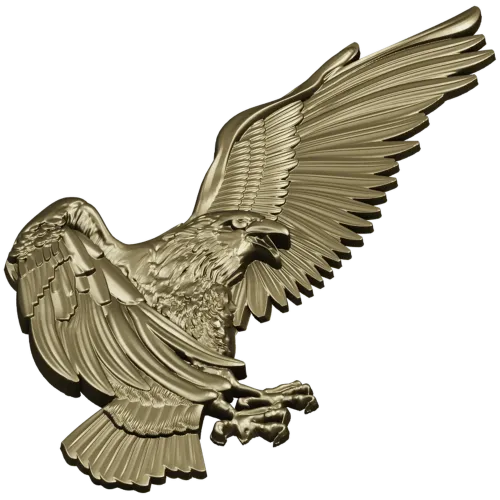 Soaring Eagle STL relief for CNC carving