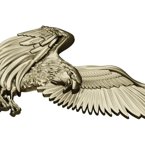 Soaring Eagle STL relief for CNC carving