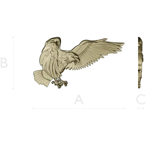 Soaring Eagle STL relief for CNC carving