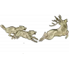 Охота на оленя - рельефная 3D модель STL для ЧПУ