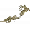 Охота на оленя - рельефная 3D модель STL для ЧПУ