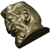 3D модель STL - Бородач-охотник (бюст)