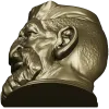 3D модель STL - Бородач-охотник (бюст)