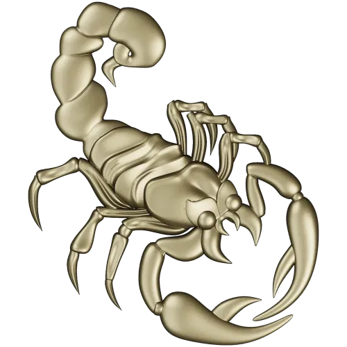 Scorpion 3D model STL for CNC router - Regal Scorpion