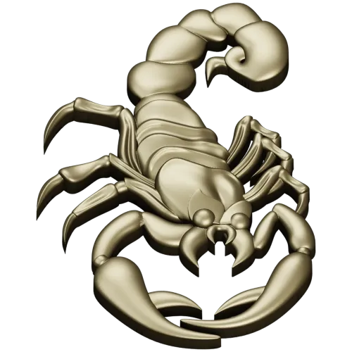 Scorpion 3D model STL for CNC router - Regal Scorpion