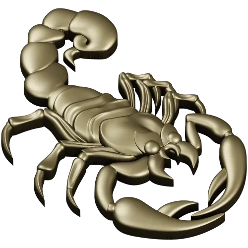 Scorpion 3D model STL for CNC router - Regal Scorpion