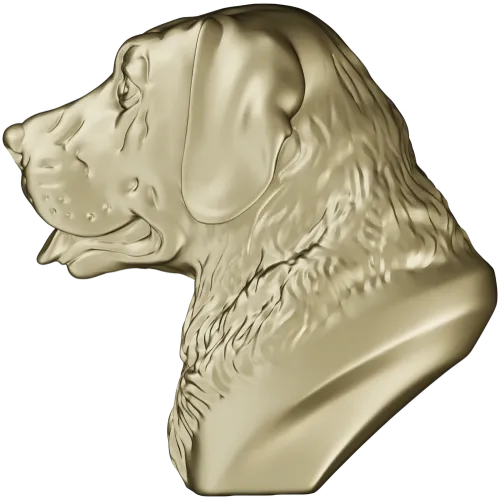 Labrador Retriever Head Relief - STL 3D Model for CNC