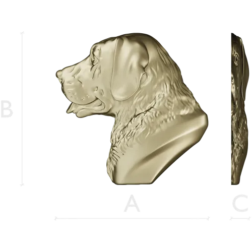 Labrador Retriever Head Relief - STL 3D Model for CNC