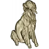 Sitting Dog Relief STL for CNC Wood Carving