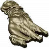 Sitting Dog Relief STL for CNC Wood Carving