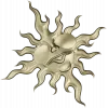 Sunface with Sunglasses - high-relief 3D STL model for CNC carving