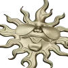 Sunface with Sunglasses - high-relief 3D STL model for CNC carving