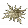 Sunface with Sunglasses - high-relief 3D STL model for CNC carving