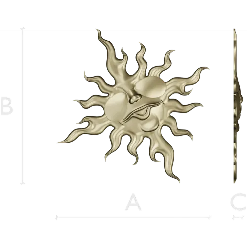 Sunface with Sunglasses - high-relief 3D STL model for CNC carving