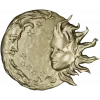 Solunar Embrace - Sun and Moon CNC STL Relief
