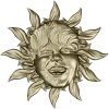 Radiant Sunling - Sun Face High-Relief STL