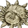 Radiant Sunling - Sun Face High-Relief STL