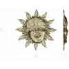 Radiant Sunling - Sun Face High-Relief STL