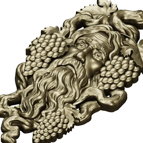 Elder of the Vine - detailed 3D STL model for CNC
