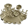 Sunny Accordion Elders - STL 3D model for CNC relief carving