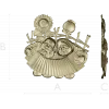 Sunny Accordion Elders - STL 3D model for CNC relief carving