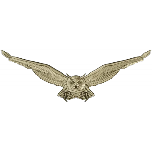 Owl in Flight - STL 3D model for CNC relief carving