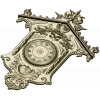 Ornate Wall Clock STL Model for CNC Milling