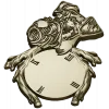 Detailed Dog-Themed Wall Clock STL 3D Model for CNC Milling