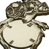 Detailed Dog-Themed Wall Clock STL 3D Model for CNC Milling