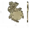 Detailed Dog-Themed Wall Clock STL 3D Model for CNC Milling
