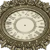 Ornate Classic Clock Face STL Model for CNC Milling