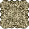 Ornate Clock Face Rosette 3D Model STL for CNC Milling