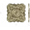 Ornate Clock Face Rosette 3D Model STL for CNC Milling