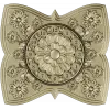 Decorative Floral Clock Face 3D Model for CNC Milling in STL Format