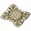 Decorative Floral Clock Face 3D Model for CNC Milling in STL Format