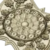 Decorative Floral Clock Face 3D Model for CNC Milling in STL Format