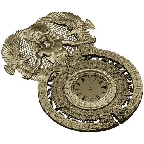 Индейский Хранитель Времени - 3D модель STL для ЧПУ