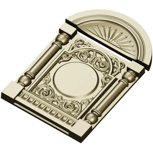 Мантийный корпус с медальоном - 3D модель STL для ЧПУ