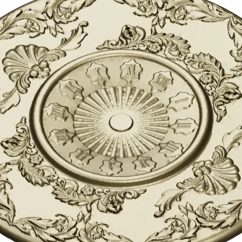 Regal Sunburst Medallion 3D STL Model for CNC Milling