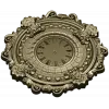 Ornate Baroque Wall Clock 3D Model for CNC Milling