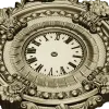 Ornate Baroque Wall Clock 3D Model for CNC Milling